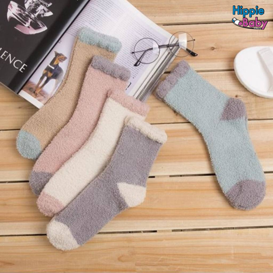 FLUFFY CONFINEMENT SOCKS Hippie Baby House